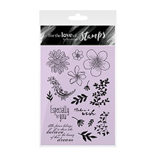 Hunkydory Fancy Floral Clear Stamps FTLS135