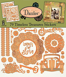 Dazzles Timeless Treasures Scrapbooking Stickers HOTP2839