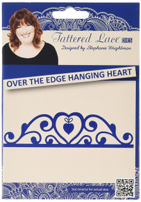 Tattered Lace Over the Edge Hanging Heart Cutting Dies D915