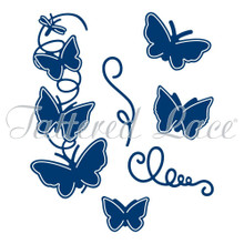 Tattered Lace Spring into Summer Butterflies Cutting Die & Stamp Set