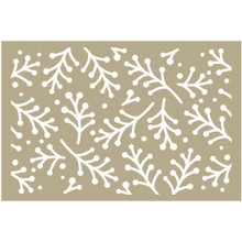 Couture Creations Holly Berry Sprigs Stencil 4'X6 CO724933