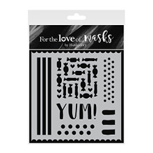 Hunkydory For the Love of Masks - You're So Sweet Stencil - FTLM130