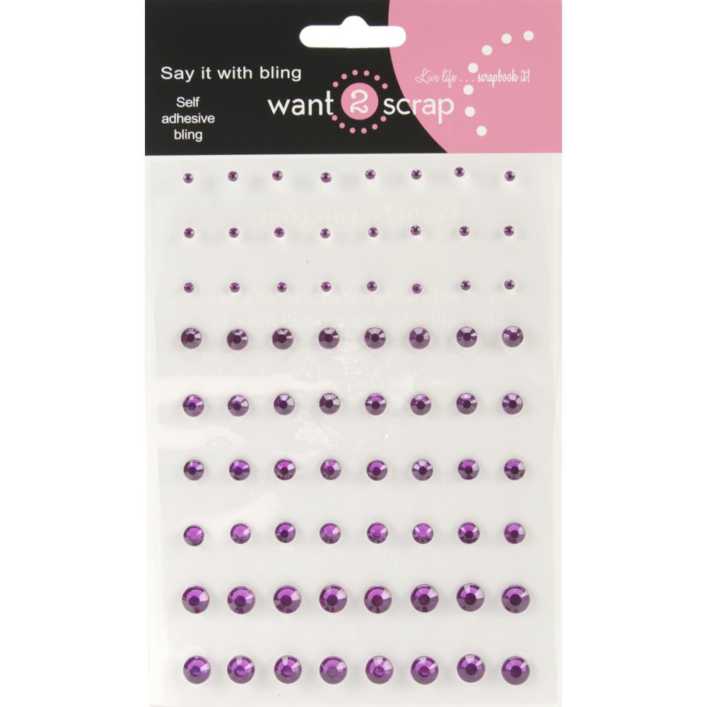 WANT2SCRAP Nestabling LACEY OVALS Self Adhesive Bling Gemstones  WTS314 