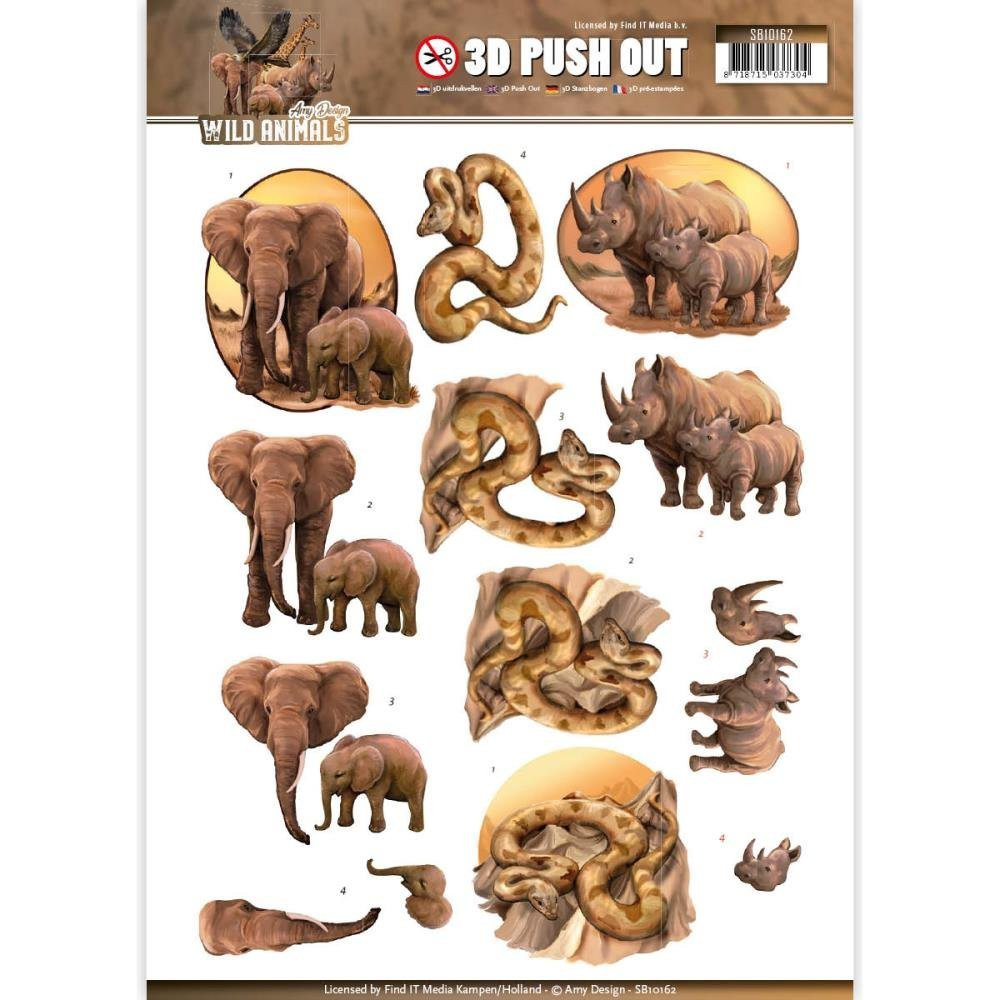 Find It Trading ADD10106 Amy Design Wild Animals Die-Rough Mountains