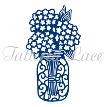 Tattered Lace Hydrangea Jar Cutting Die T1428