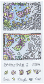 Hampton Art SC0721 Color Me clear Stamps 4'X7.75'-Beautiful