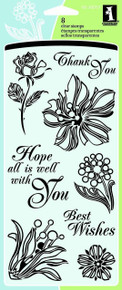 Inkadinkado Floral Expressions Clear Stamps