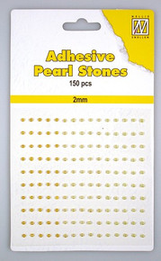 Nellie's 2mm Adhesive Pearls 150 Yellow Gold Shades APS204