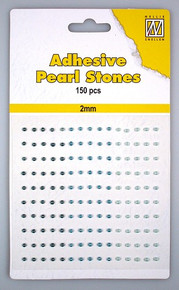 Nellie's 2mm Adhesive Pearls 150 Blue Shades APS203