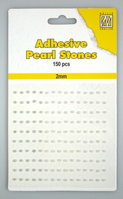 Nellie's 2mm Adhesive Pearls 150 White Shades APS207