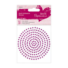 DoCrafts Papermania 3mm 206pc Pink (Rose Color) Adhesive Gems PMA351621