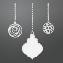 Couture Creations Be Merry Die-3 Chained Baubles, .1' To 3.1'