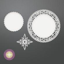 Couture Creations Be Merry Die-North Star Doily, 1.6' To 3.1'