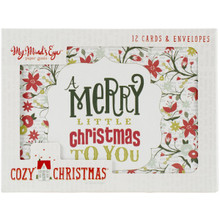 My Minds Eye CC-1010 Councey Christmas Card Set - 12 Cards & 12 Envelopes
