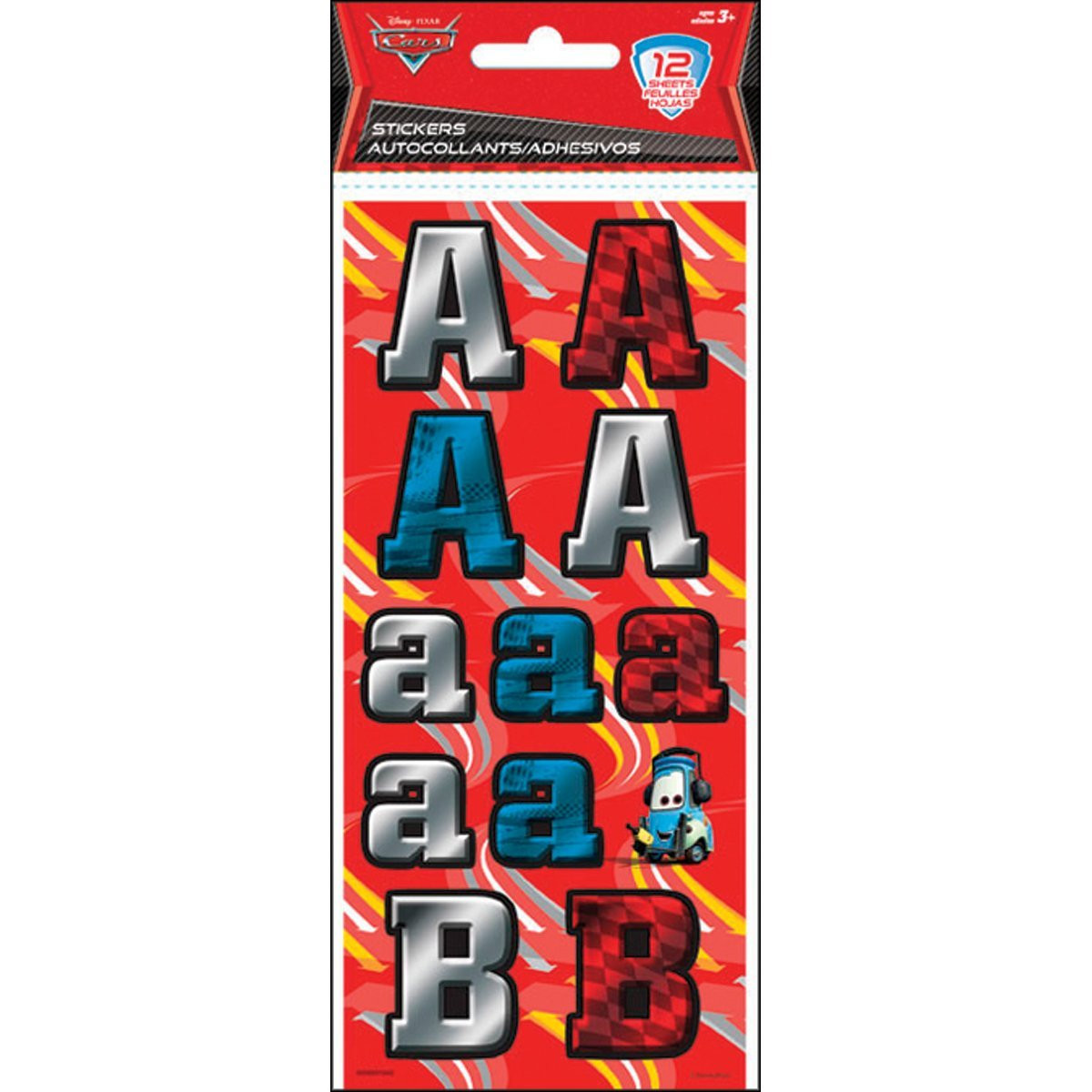 sandylion letters and numbers stickers disney cars 1 letters simply