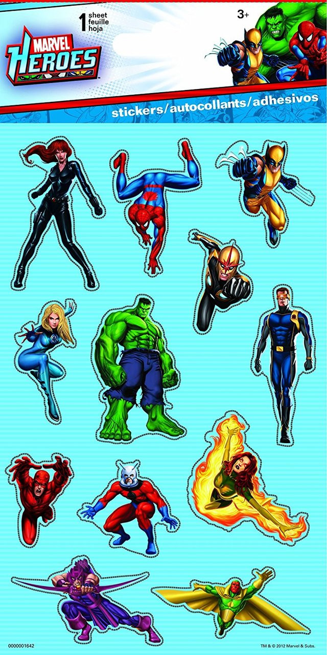 Sandylion Marvel Heroes Dimensional Stickers for Scrapbooking - Simply  Special Crafts