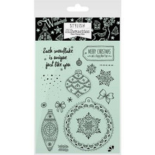 Hunkydory Stylish Silhouettes Stamps A White Christmas/Sparkling Baubles