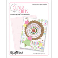 Art Gone Wild Layered Circle Card Template Clever Cutts AGWLCCC