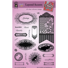 HOTP Clear Stamps - Layered Accents - Silicone Stamps HOTP1226