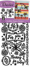 HOTP Dazzles Scribble Shapes Stickers HOTP2597