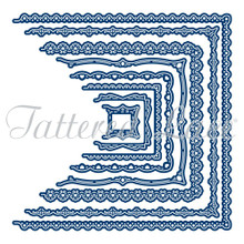 Tattered Lace Card Shapes Ornate Squares - 8 Die Set - Make Your Own Shaped Card Blanks