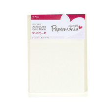 docrafts A6 Papermania Textured Cards and Envelopes, Cream
