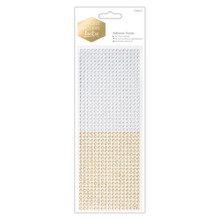 Papermania Modern Lustre Adhesive Stones 1530/Pkg-GOLD & Silver