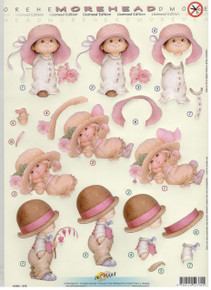 Morehead 3D Diecut MORE KIDS WITH BIG HATS AND FLOWERS 11052370 Precut  Images