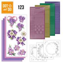 Hobbydots Dot and Do Purple Flowers NR123 Card Kit