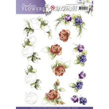 Precious Marieke Timeless Flowers - 3D Push Out Toppers SB10258