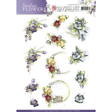 Precious Marieke Timeless Flowers - 3D Push Out Toppers SB10259