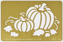 Pumpkin Metal Stencil PPH-116  4"x 2 3/4"