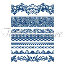 Tattered Lace Painted Rose Borders 8 Cutting Dies 442221