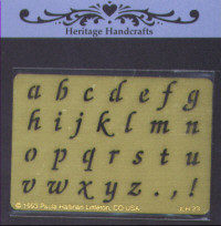 LC Alphabet Metal Stencil PPH-116  3"x 2 1/2"