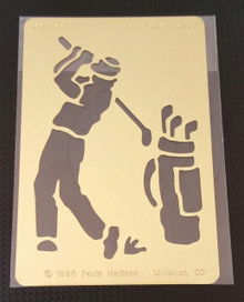 Golf Stencil PRH-185 2"x3"