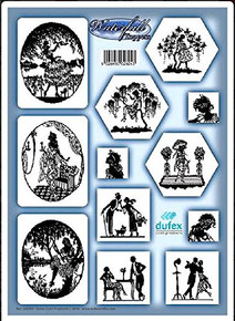 Dufex Waterfall Silhouette Die-Cut Foil Toppers 240599