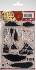 Precious Marieke Merry & Bright Clear Stamps-Christmas House