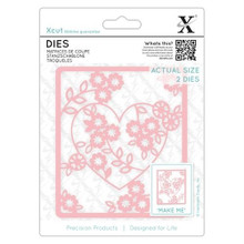 XCut Floral Heart Cutting Die Set XCU503093