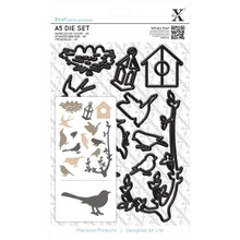 Xcut A5 Die Set, Mixed Birds