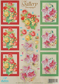 Roses & Lilies Foil Papier Tole