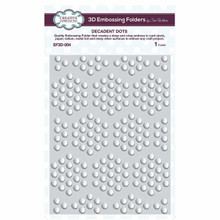 Sue Wilson EF3D-004 3D Embossing Folder 5.75 x 7.5 - Decadent Dots