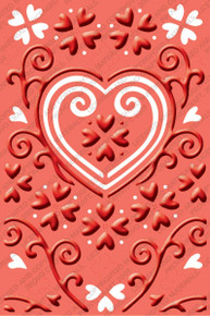 Provo Craft Cuttlebug Plus A2 Embossing Folder, He Loves Me