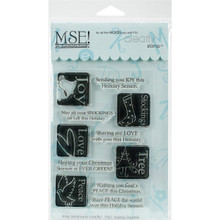 MSE Y567 Clear Stamps 4 x 6 in. Sheet - Holiday Squares