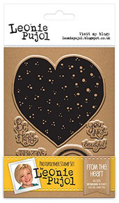 Leonie Pujol Clear Stamp Set-From The Heart LPSTHEAR