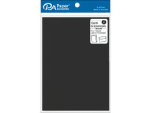 Paper Accents Black 5x7" Cards and Envelopes 12[c