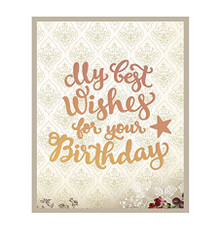 Couture Creations My Best Wishes for Your Birthday Die Set for Scrapbooking (CO724525)