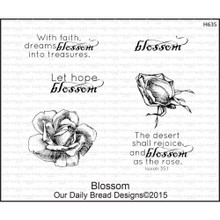 Our Daily Bread Blossom Cling Unmounted Rubber Stamp (H635)