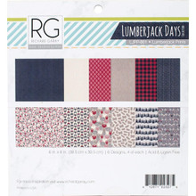 Richard Garay Double-Sided Paper Pack 6x6 24/Pkg-Lumberjack Days, Bromance