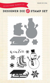Echo Park Paper Company Snow Day Die/Stamp Set