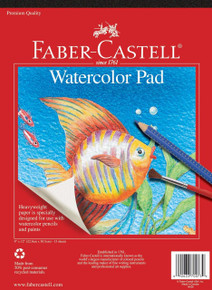 Faber-Castell Watercolor Paper Pad - 15 Sheets (9 x 12 inches)